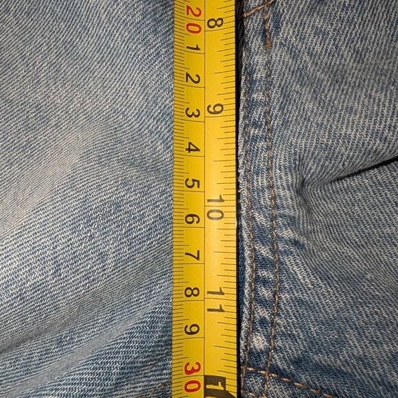 Wild Fable Light Wash High Rise Button Fly Straight Leg Jeans Size 12 Y2K 90s - Picture 8 of 9